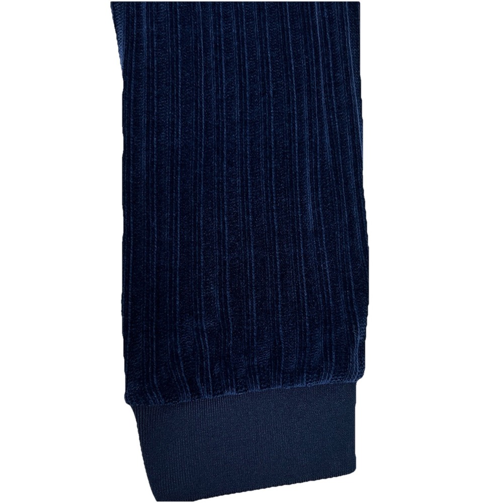 Sergio Tacchini Chenille Velour Pants Maritime Blue Medium Tracksuit - Picture 7 of 10